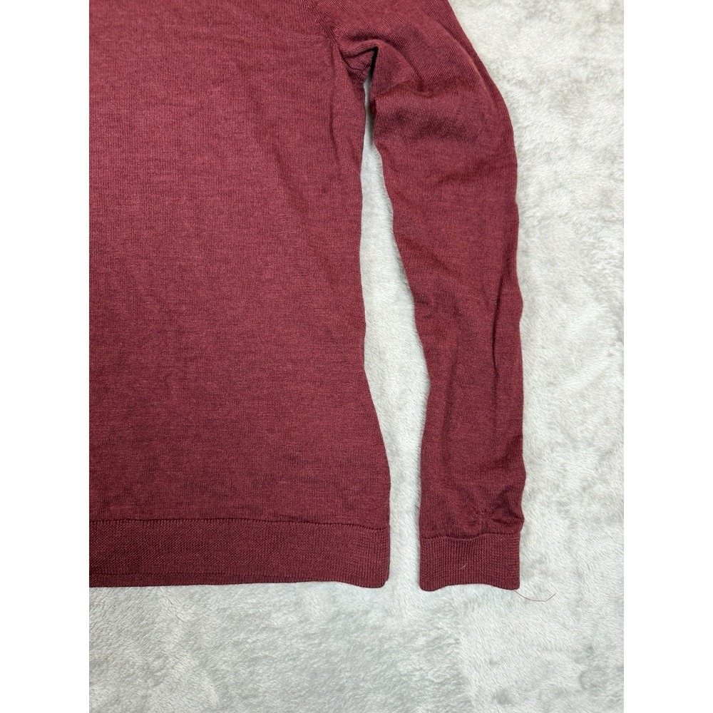 Brooks Brothers Merino Wool Turtleneck Sweater Womens Small Burgundy Long Sleeve - Picture 8 of 12
